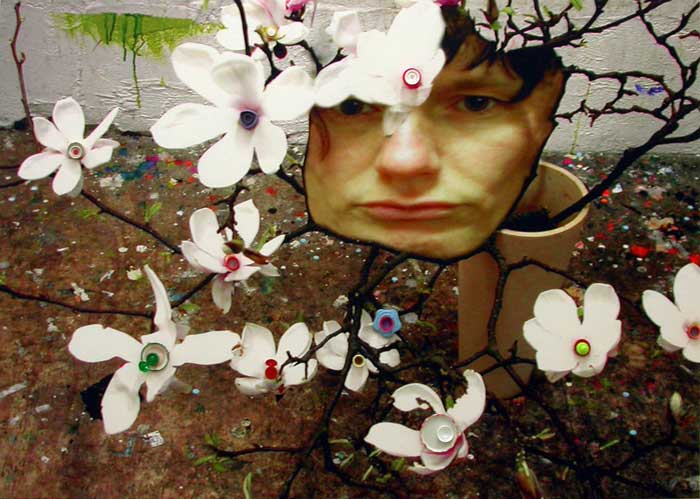 Selfportrait. 2003. Mixed media on cavas. 123 x 175 cm